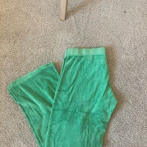 juicy couture green sweat pants